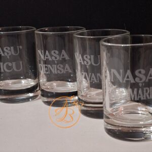 Pahare shoturi gravate