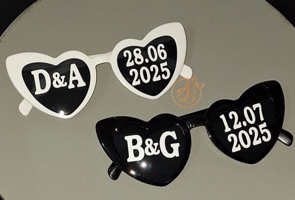 Ochelari  personalizati pentru nunta, mojorat, aniversare - imagine 3