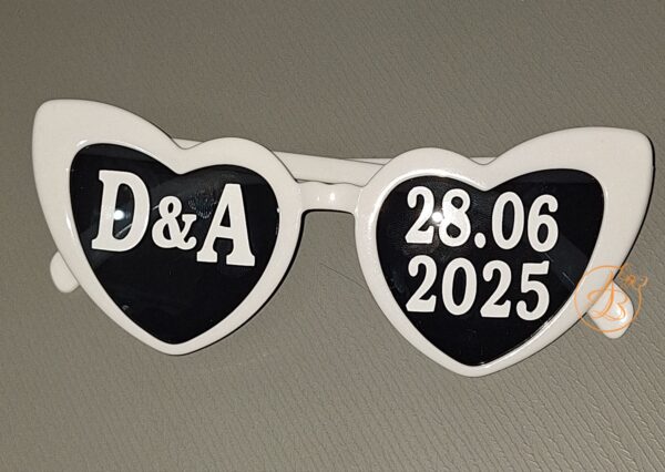 Ochelari  personalizati pentru nunta, mojorat, aniversare - imagine 5