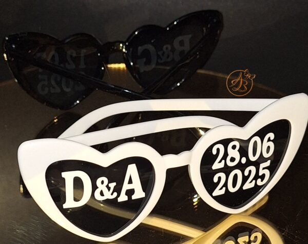 Ochelari  personalizati pentru nunta, mojorat, aniversare