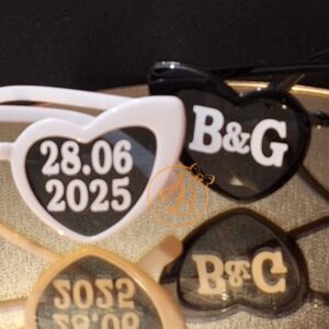 Ochelari  personalizati pentru nunta, majorat, aniversare