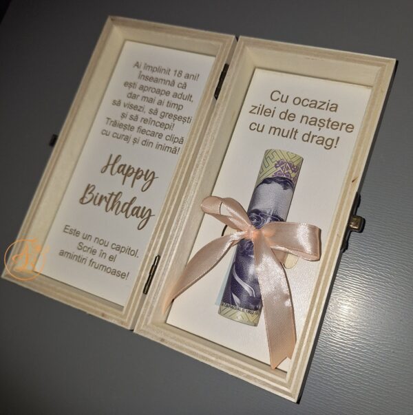 Cutiuta gravata pentru bani, zi de nastere, aniversare, nunta, botez - imagine 6