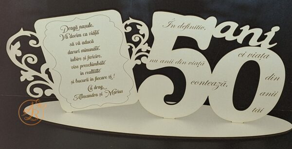 Cifra personalizata cu text gravat - imagine 19