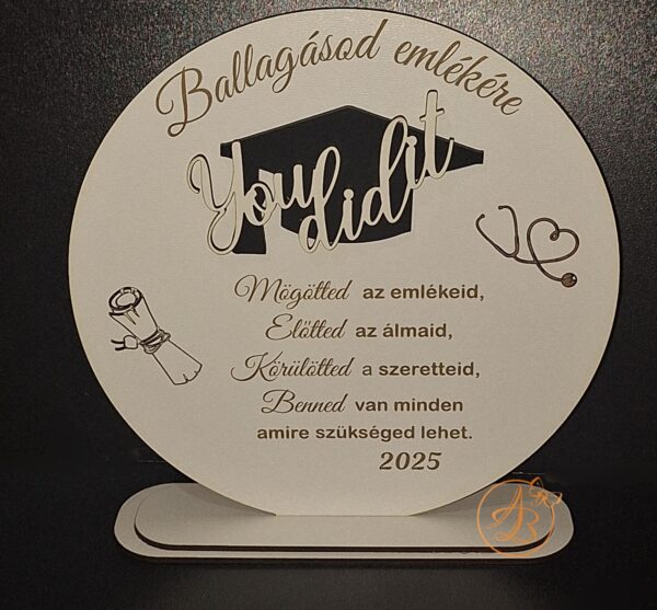 Decor cu toca si oglinda, cadou pentru absolventi - imagine 10