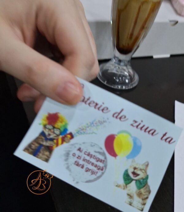 Lozuri personalizate razuibile pentru zi de nastere, cu pisici - imagine 2