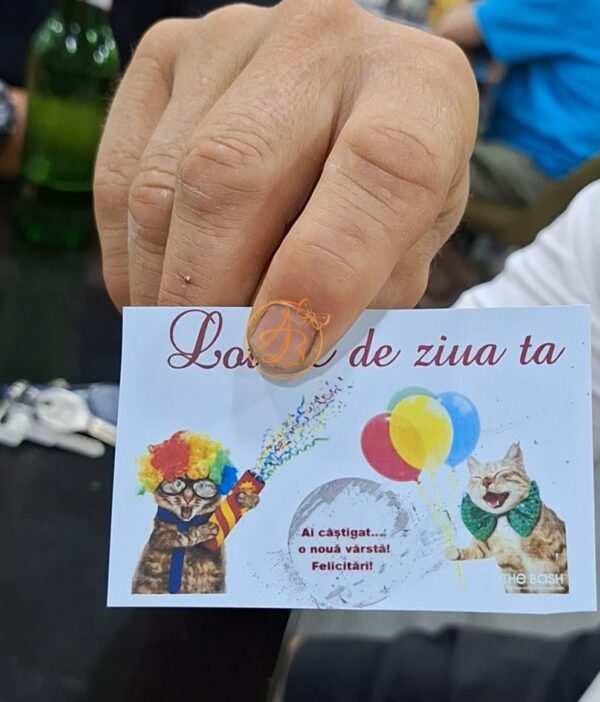 Lozuri personalizate razuibile pentru zi de nastere, cu pisici - imagine 3