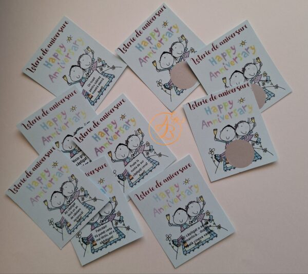 Lozuri personalizate razuibile pentru aniversare casatorie
