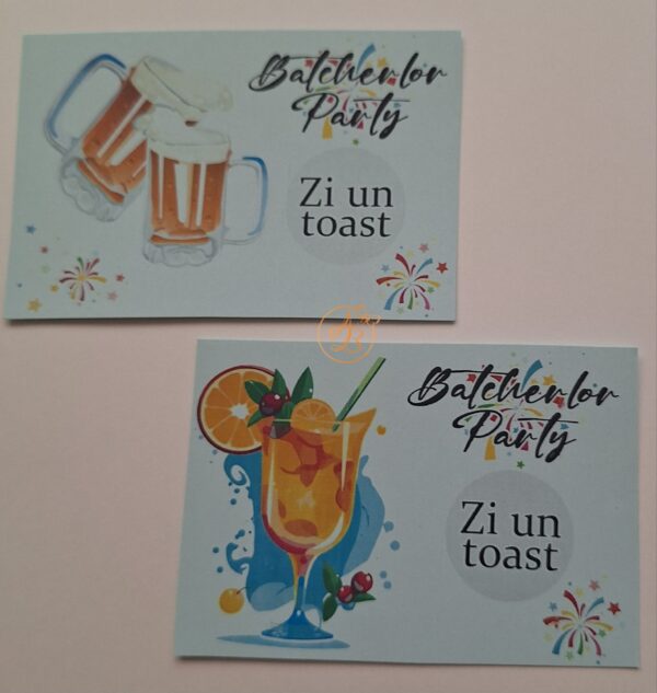 Lozuri personalizate razuibile pentru cheful burlacitelor/burlacilor, cu coctail/bere - imagine 6