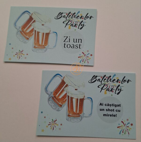 Lozuri personalizate razuibile pentru cheful burlacitelor/burlacilor, cu coctail/bere - imagine 7