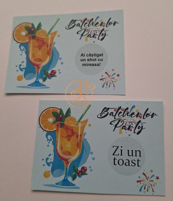 Lozuri personalizate razuibile pentru cheful burlacitelor/burlacilor, cu coctail/bere - imagine 5