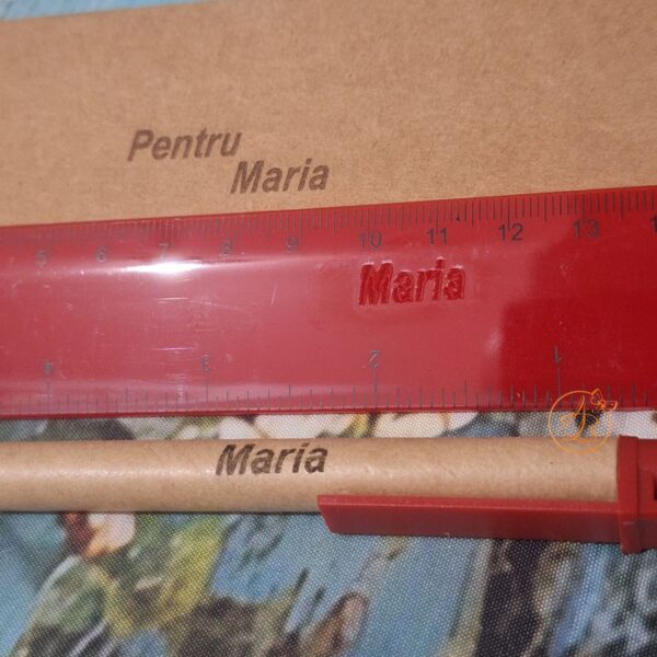 Set pix si rigla, in cutie personalizata - imagine 5