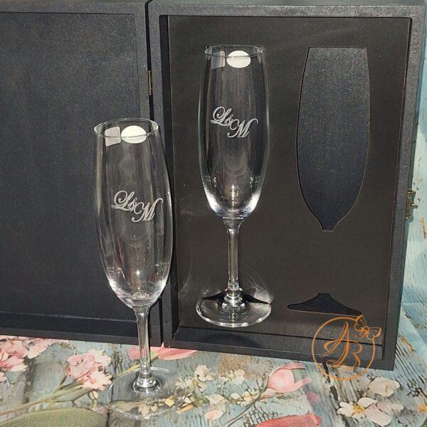 Pahare cristal miri in cutie personalizata - imagine 19