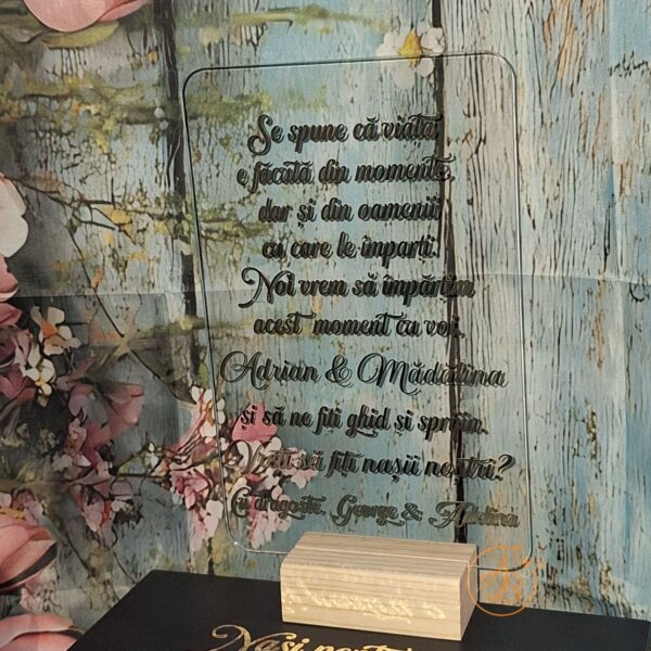 Cutie mare cu flori de sapun si placa plexiglass, pentru nasi - imagine 29