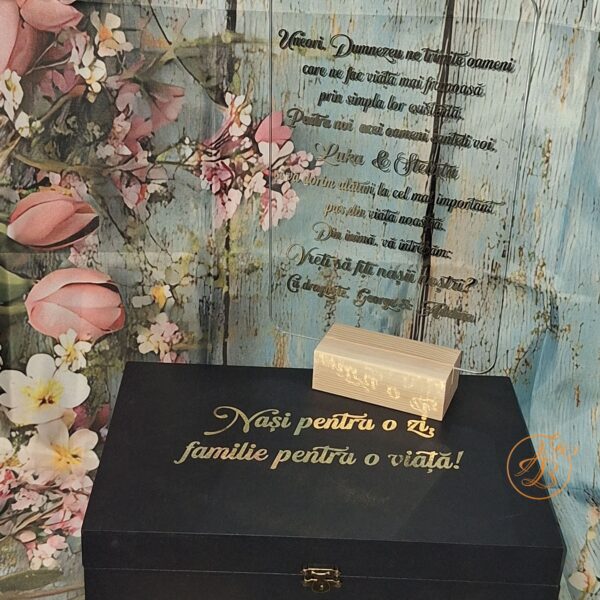 Cutie mare cu flori de sapun si placa plexiglass, pentru nasi - imagine 26