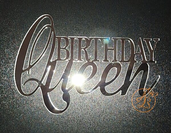 Decor topper tort oglinda Queen Birthday - imagine 7