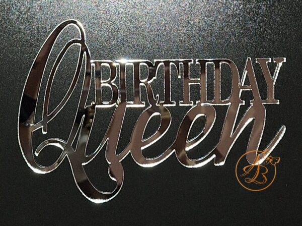 Decor topper tort oglinda Queen Birthday - imagine 4