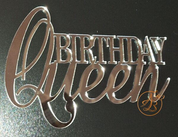 Decor topper tort oglinda Queen Birthday - imagine 5