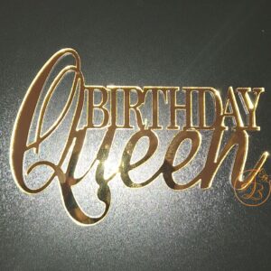 Decor topper tort oglinda Queen Birthday
