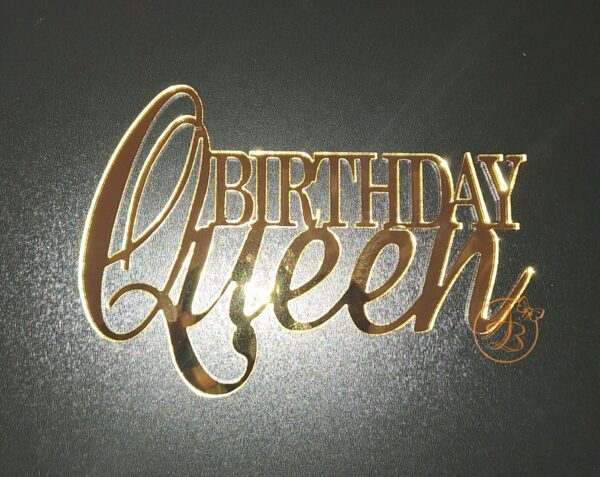 Decor topper tort oglinda Queen Birthday