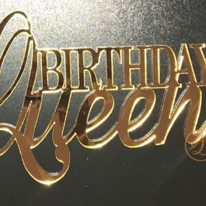 Decor topper tort oglinda Queen Birthday