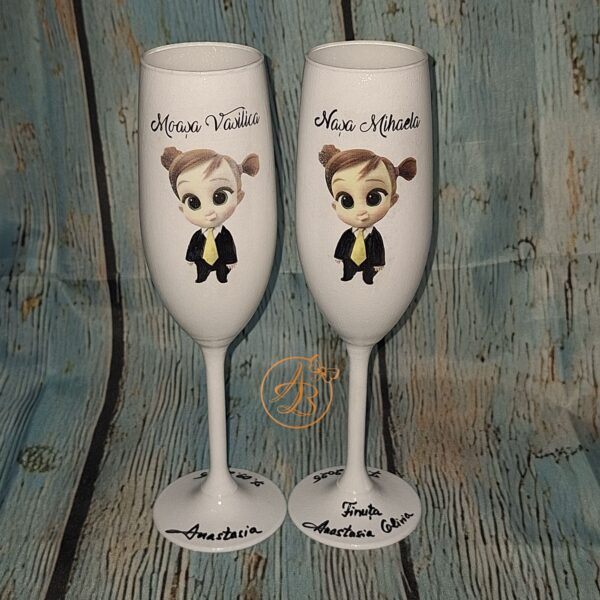 Pahare pentru botez cu Baby Boss fetita - imagine 4