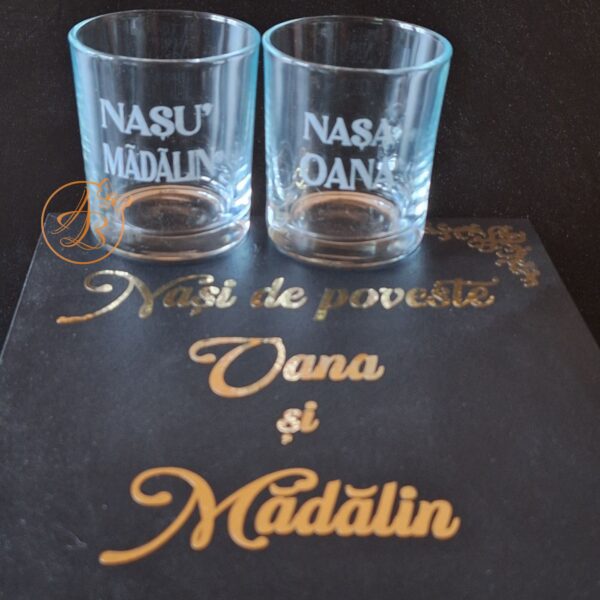 Cutie mare personalizata pentru nasi, cu text si placa plexiglass personalizat - imagine 8