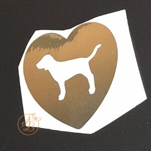 Sticker cu catel in inima