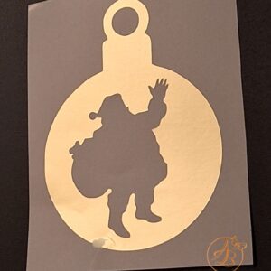 Sticker Craciun cu Mos in glob