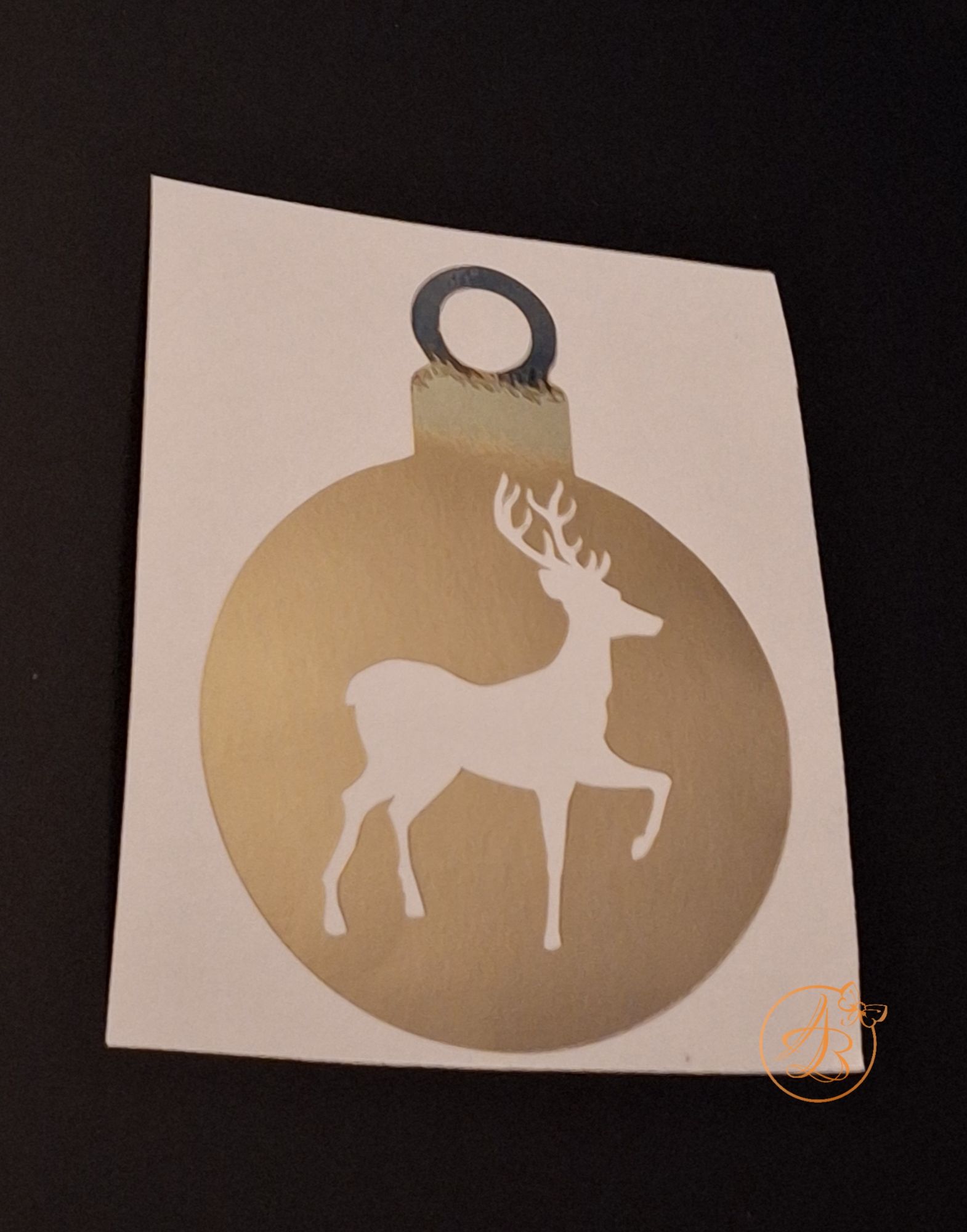 Sticker Craciun cu ren in glob - imagine 5