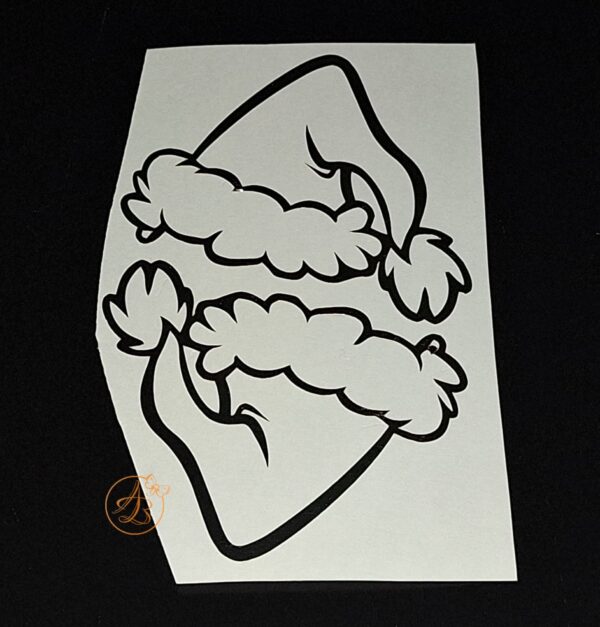Set 2 stickere Craciun caciula mos - imagine 2