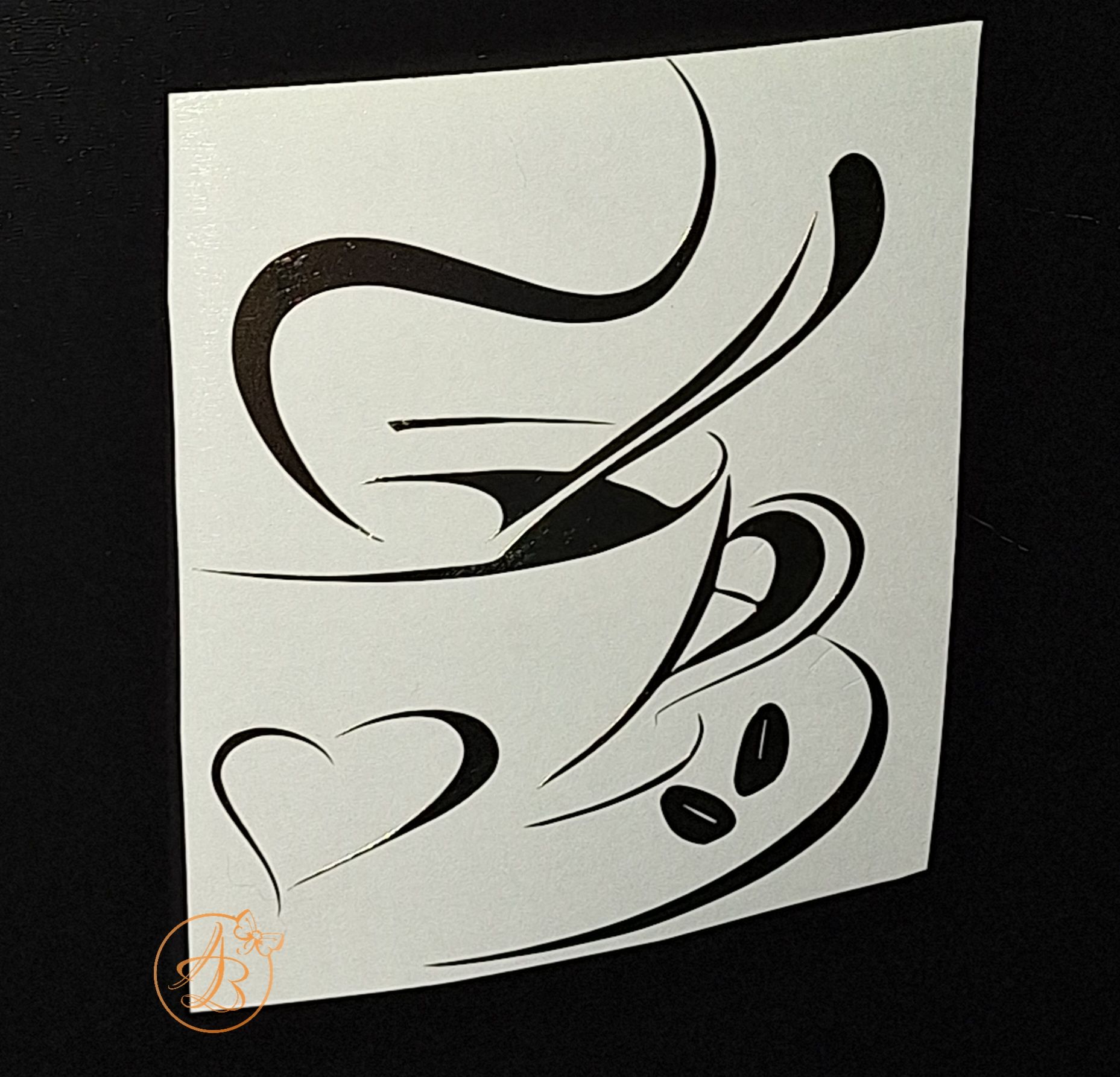 Sticker cu ceasca de cafea