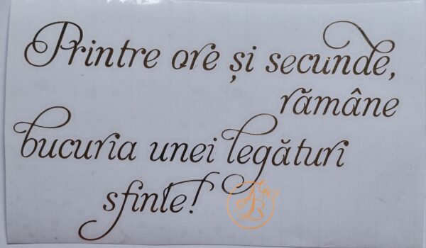 Sticker mare ''Printre ore si secunde...'' - imagine 6