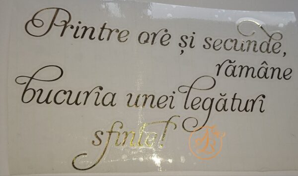Sticker mare ''Printre ore si secunde...'' - imagine 2
