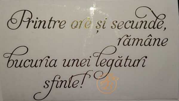 Sticker mare ''Printre ore si secunde...'' - imagine 3