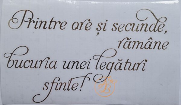 Sticker mare ''Printre ore si secunde...'' - imagine 7