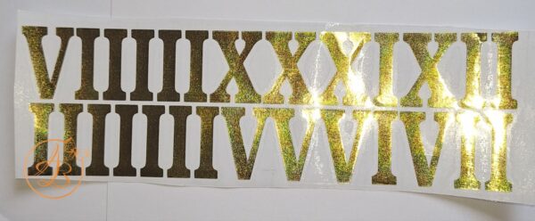 Sticker cu cifre romane pentru ceas - imagine 2