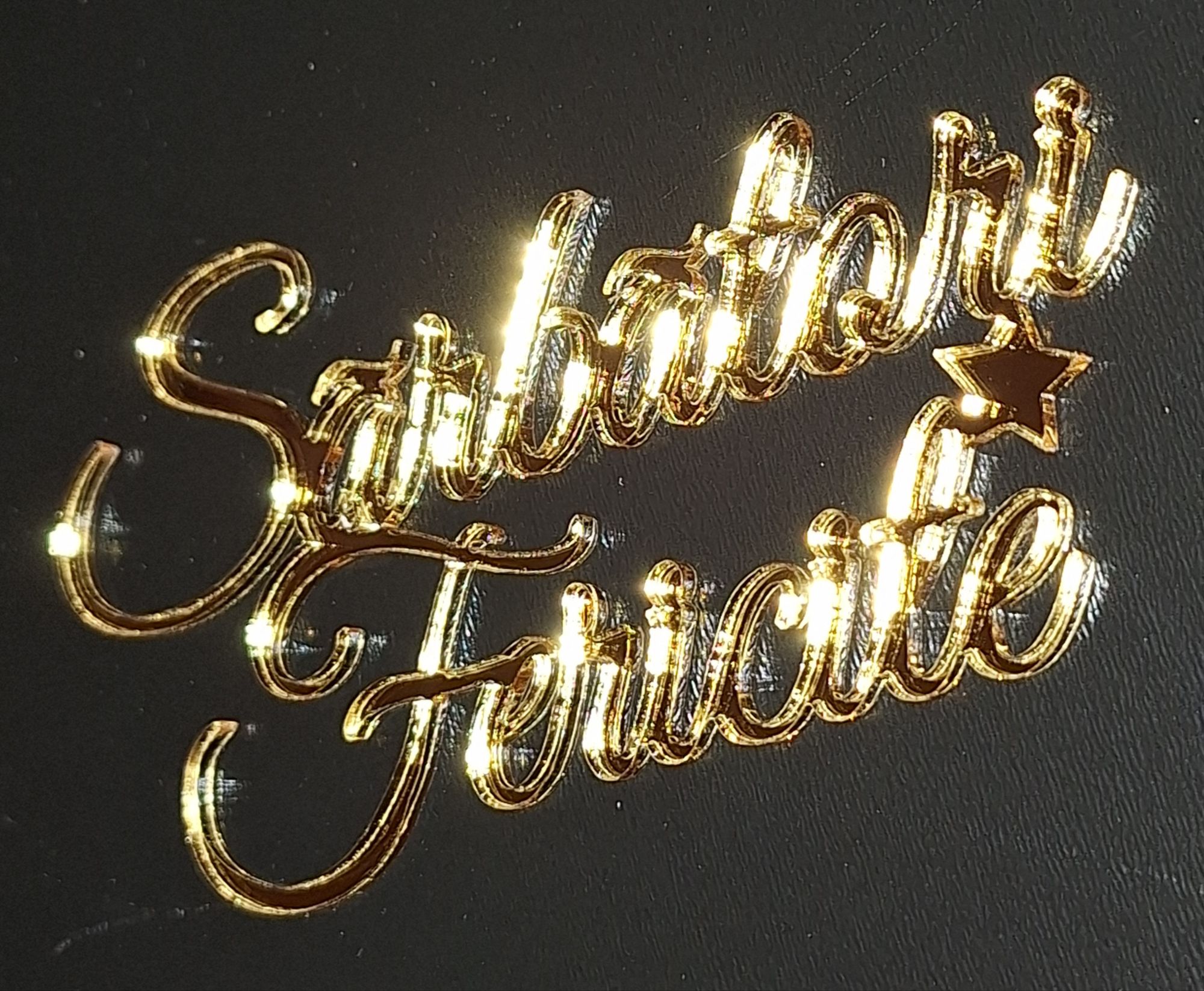 Decor topper tort oglinda Sarbatori fericite - imagine 6