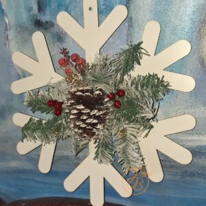 Coronita eleganta pentru Craciun, steluta cu con