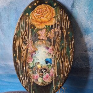 Decor perete vintage oval