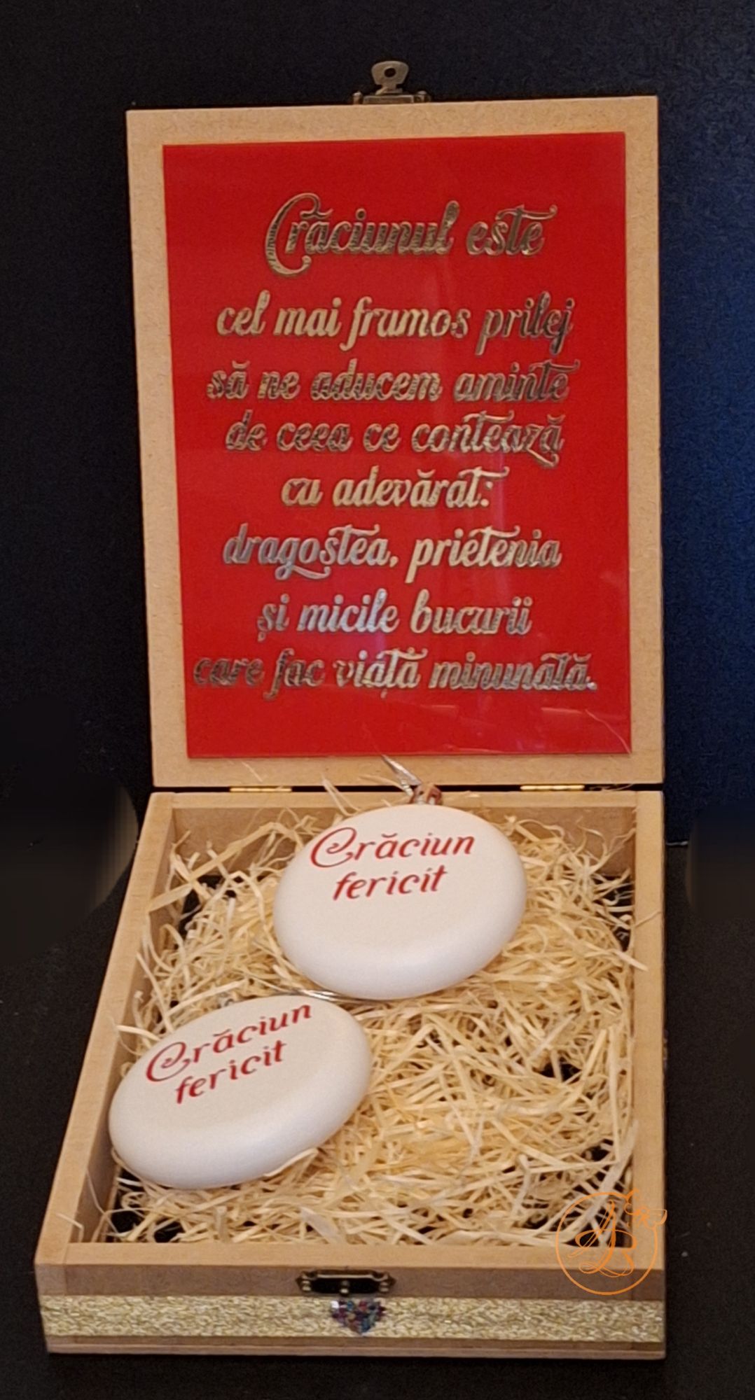 Cutie eleganta rosie cu doua globulete - imagine 9