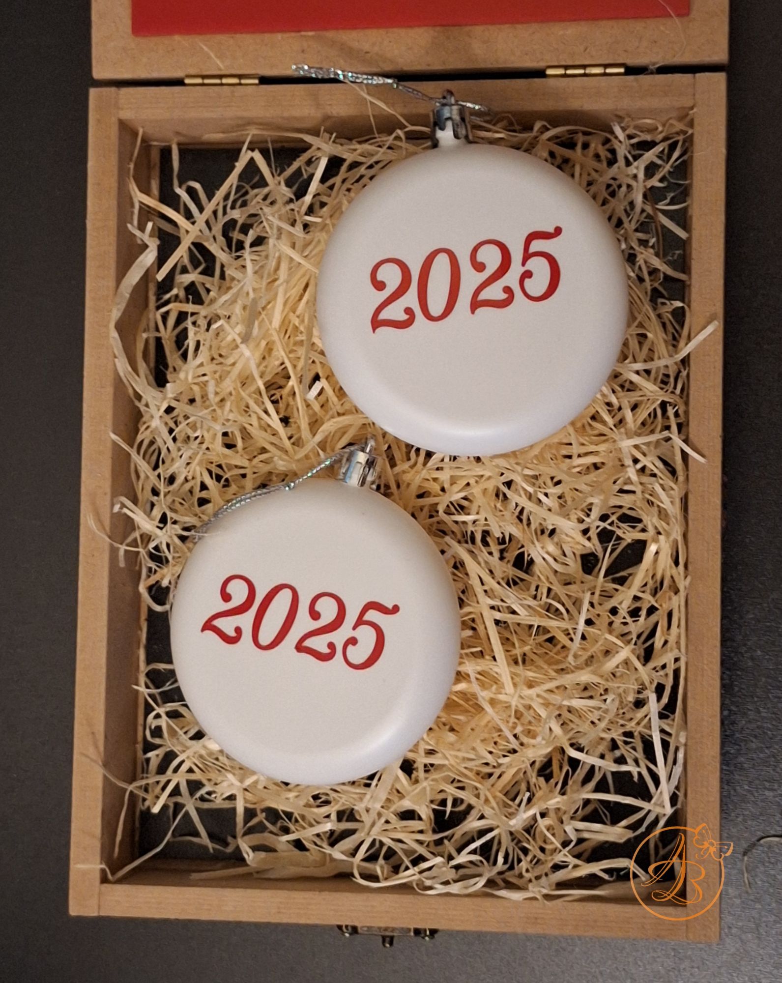 Cutie eleganta rosie cu doua globulete - imagine 8