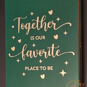 Cutie eleganta verde cu doua globulete pentru nasi