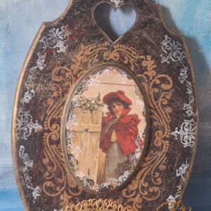 Decor perete vintage cu fetita