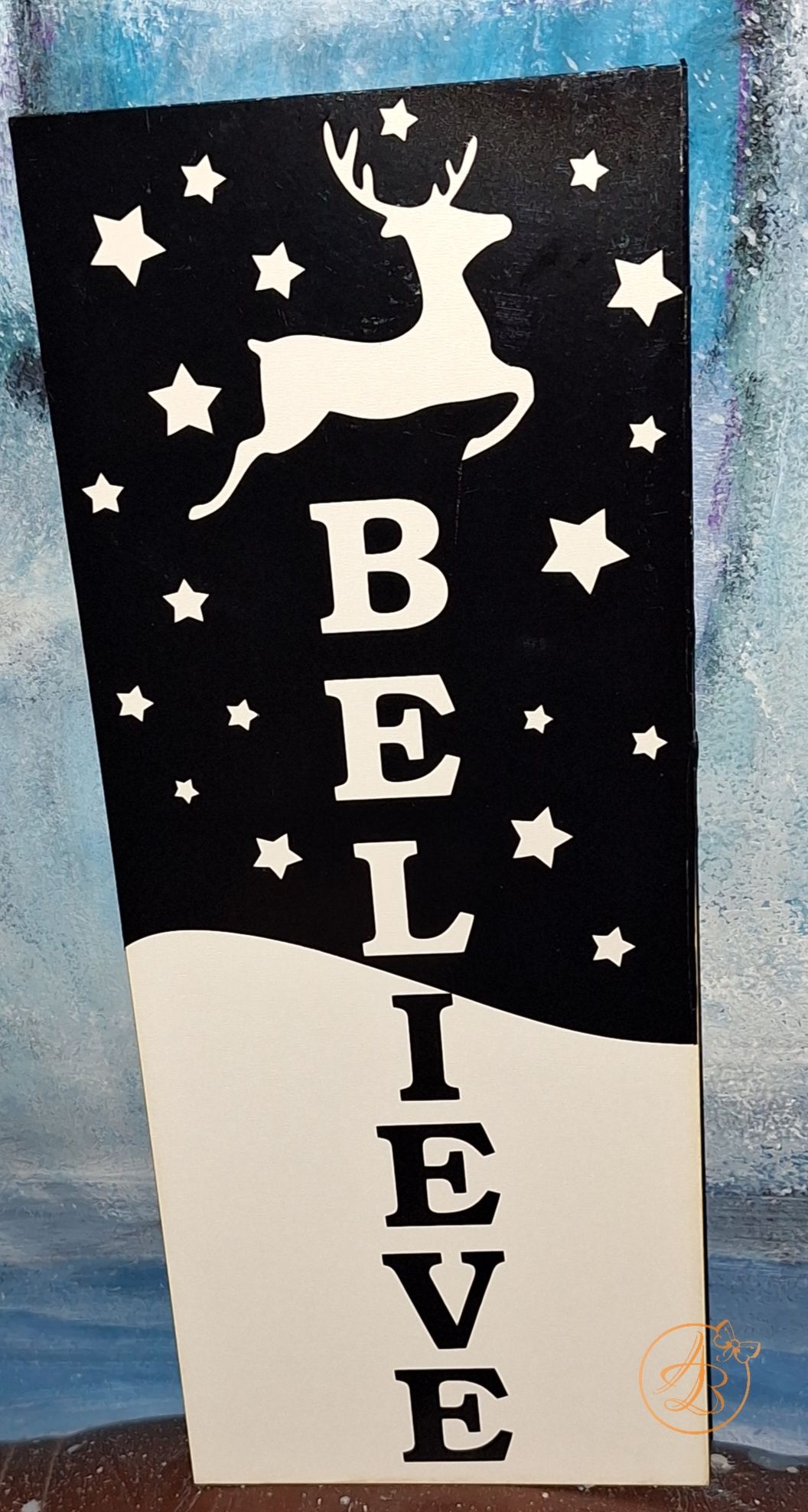 Decor elegant pentru Craciun, alb negru - imagine 2