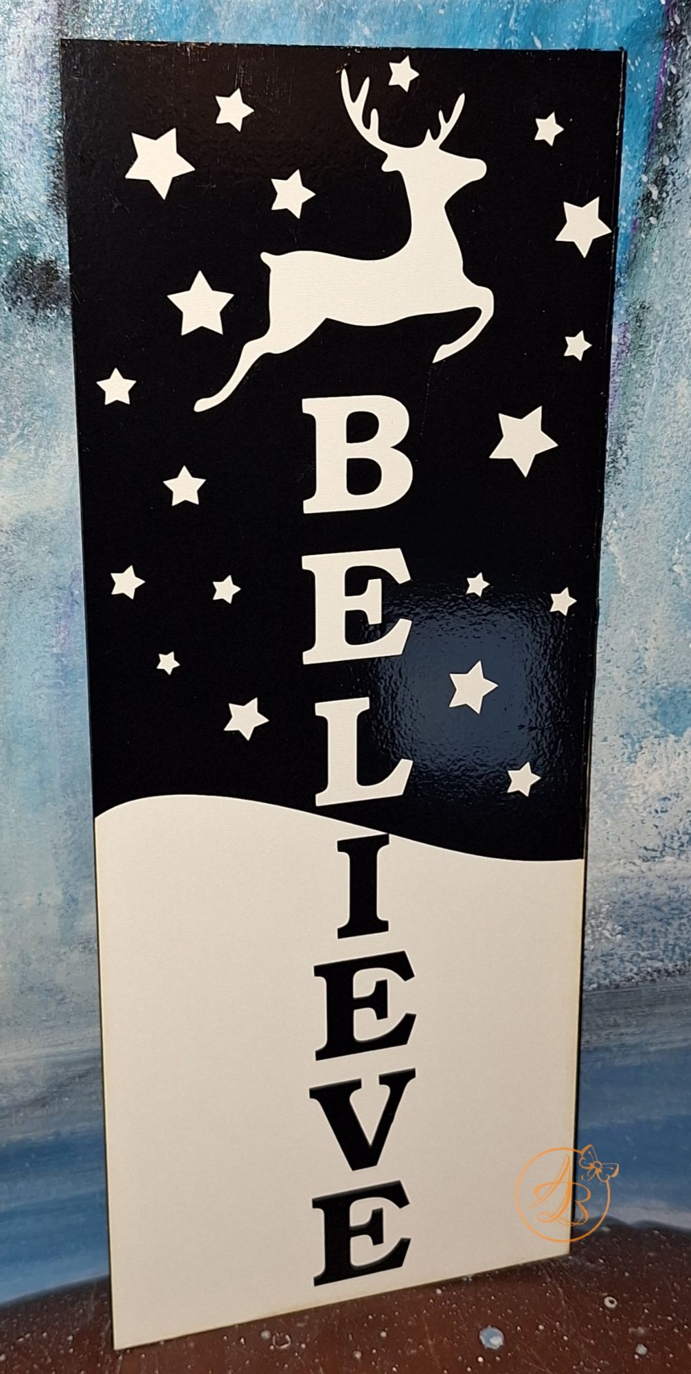 Decor elegant pentru Craciun, alb negru - imagine 4