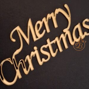 Decor topper tort oglinda Merry Christmas