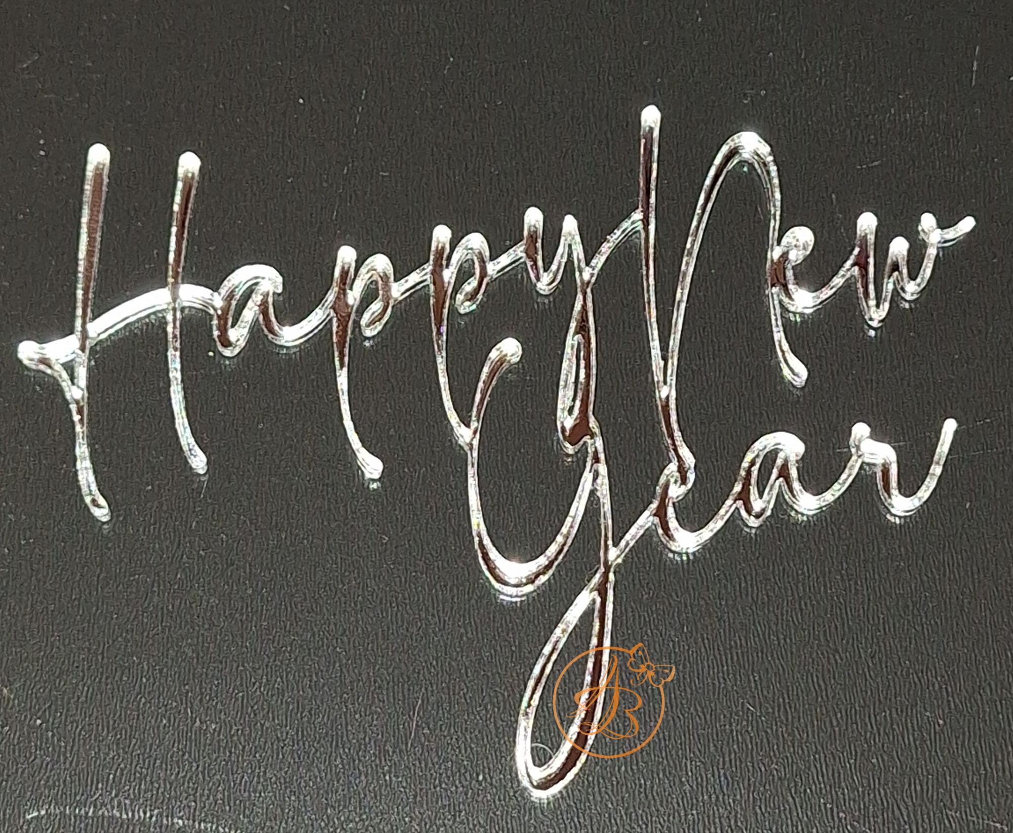 Decor topper tort oglinda Happy New Year - imagine 2