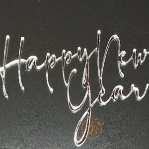 Decor topper tort oglinda Happy New Year