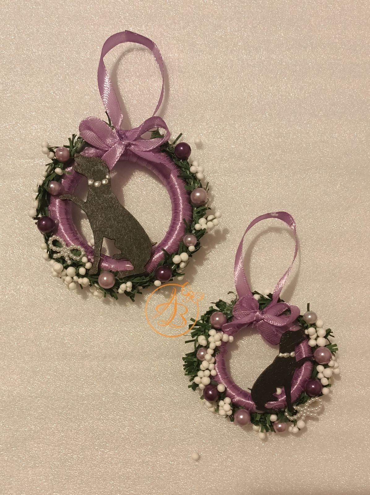 Set doua minicoronite cu catelus, in cutie carton - imagine 4