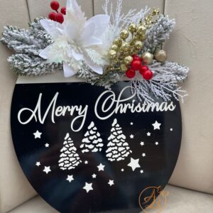 Coronita eleganta pentru Craciun, cu brazi